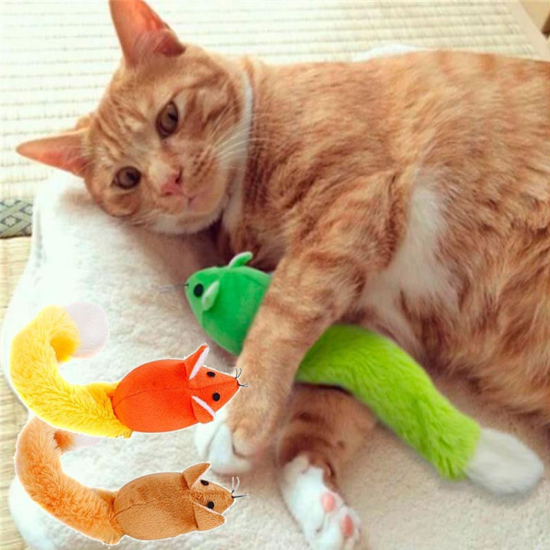 Long‑Tail Teaser Mouse – Irresistible Chase Toy for Happy, Active Cats