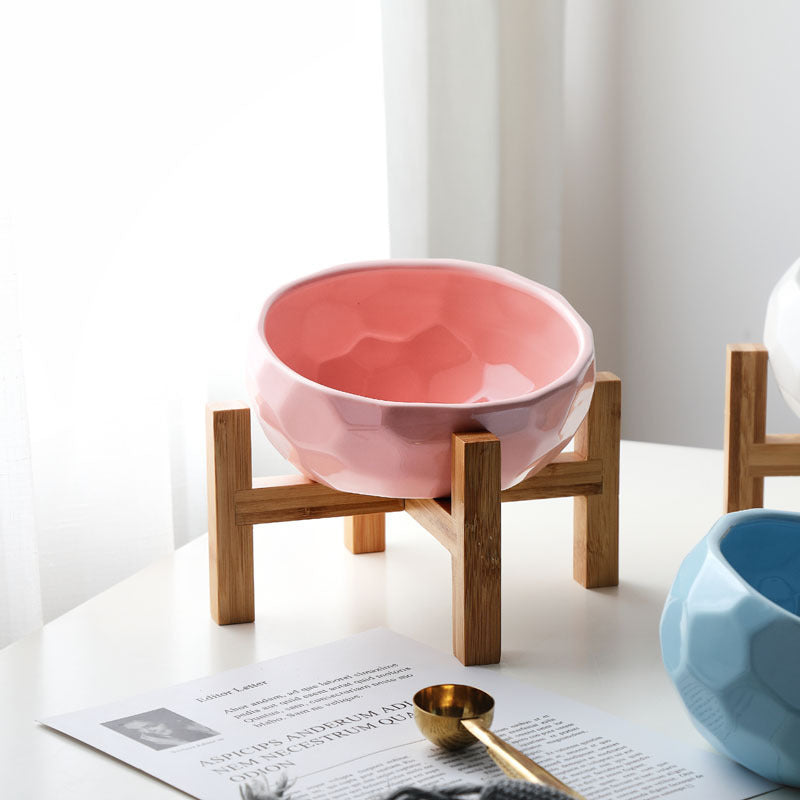Oblique‑Mouth Pet Bowl — Neck‑Friendly, Spill‑Free Feeding for Cats & Dogs
