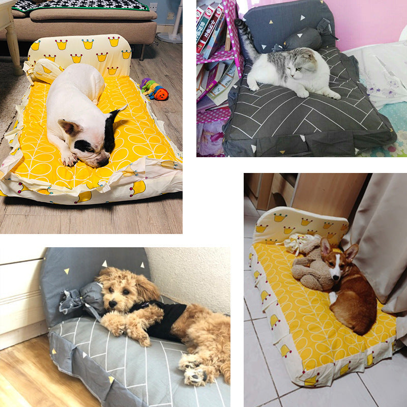 CuddleCloud Teddy Pet Bed — Small Bliss for Tiny Paws
