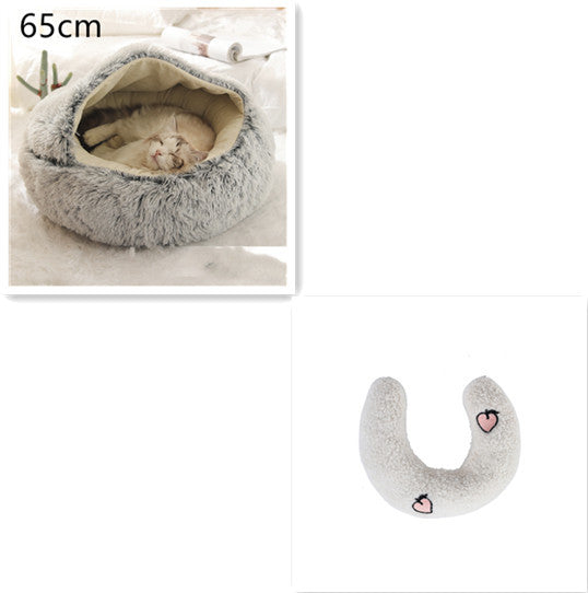 Cozy Nest 2‑in‑1 Winter Pet Bed