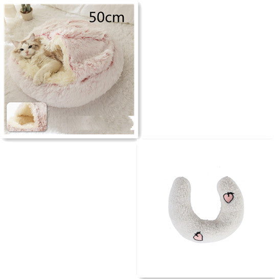 Cozy Nest 2‑in‑1 Winter Pet Bed