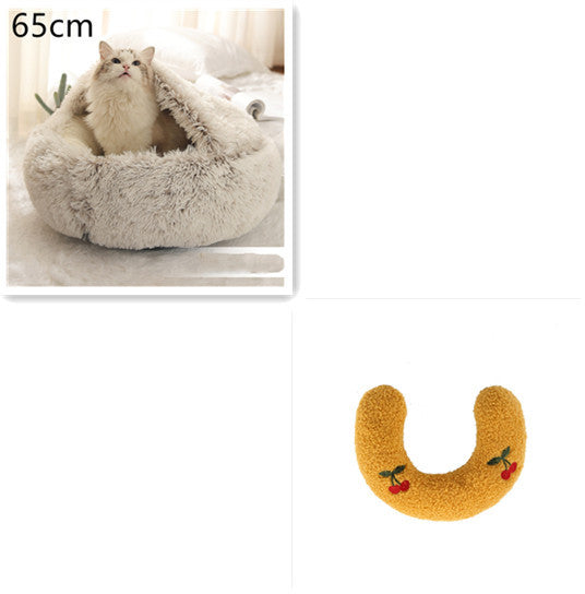 Cozy Nest 2‑in‑1 Winter Pet Bed