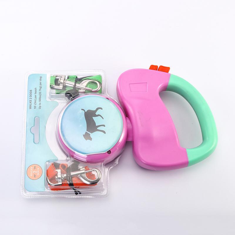 Effortless Dual Dog Walks – Retractable Double Pet Leash