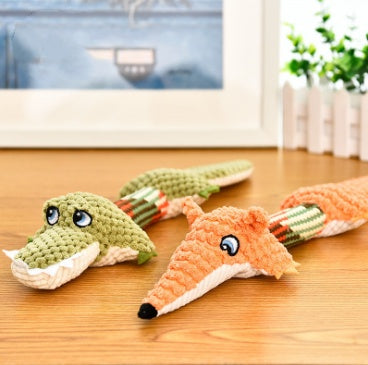 Voice Plush Chew Dog Toy – Captivating Squeaker for Joyful Play