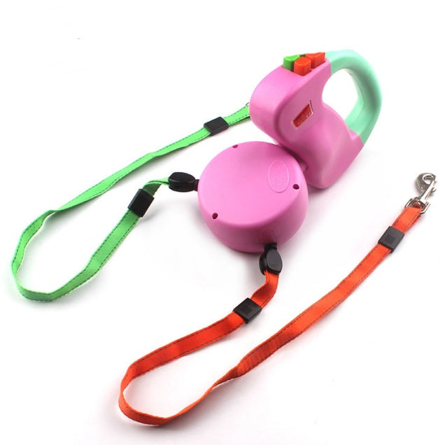 Effortless Dual Dog Walks – Retractable Double Pet Leash
