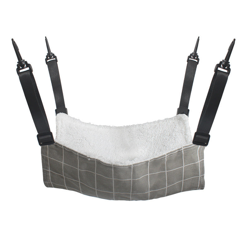 Winter‑Ready Lamb Fleece Hanging Hammock – Warm & Cozy Elevated Cat Lounge