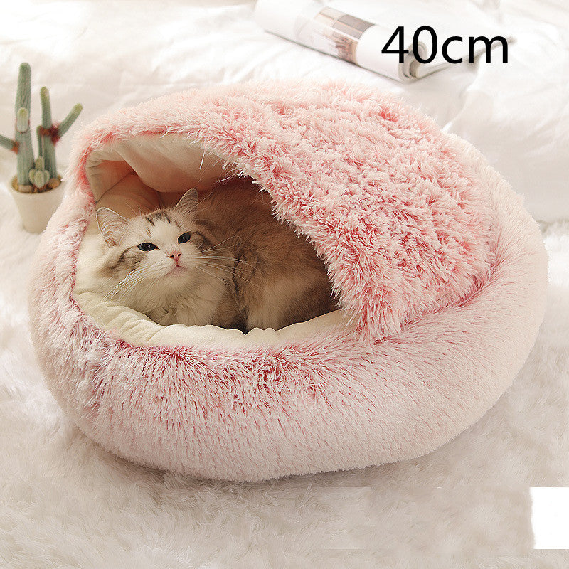 Cozy Nest 2‑in‑1 Winter Pet Bed