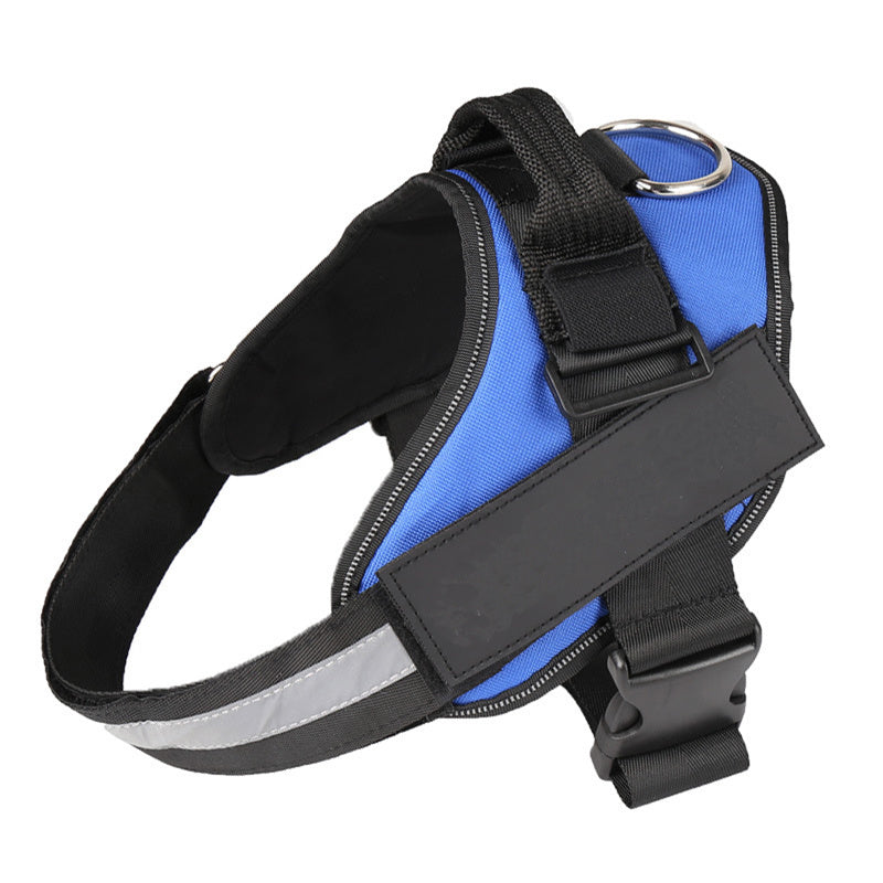Personalized Reflective No‑Pull Harness — Custom Name Patch & Adjustable Fit
