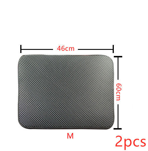 Double-Layer Cat Litter Mat – Keep Floors Clean & Paws Happy