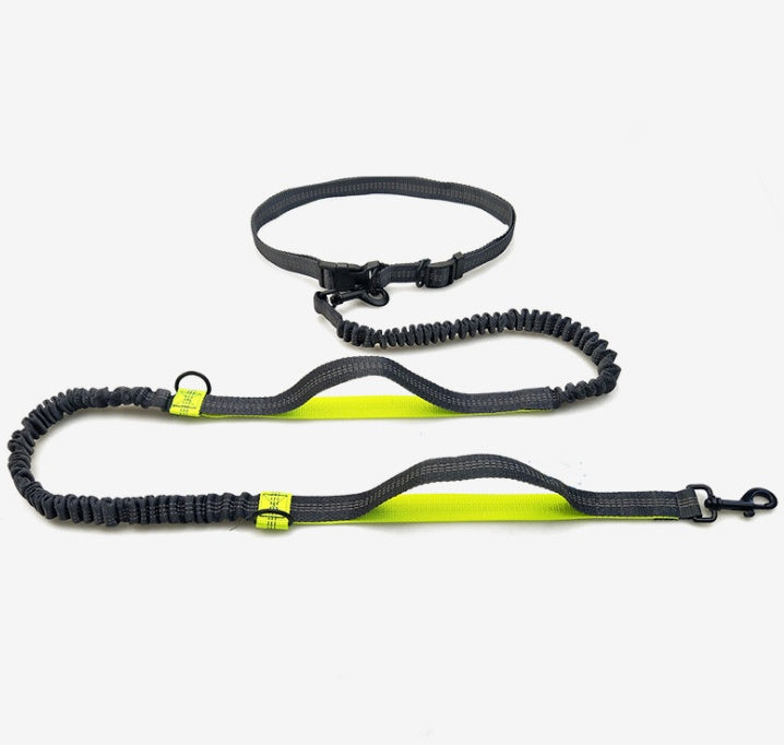 Pet Supplies Multi‑Function Reflective Elastic Dog Leash for Running & Pull Control