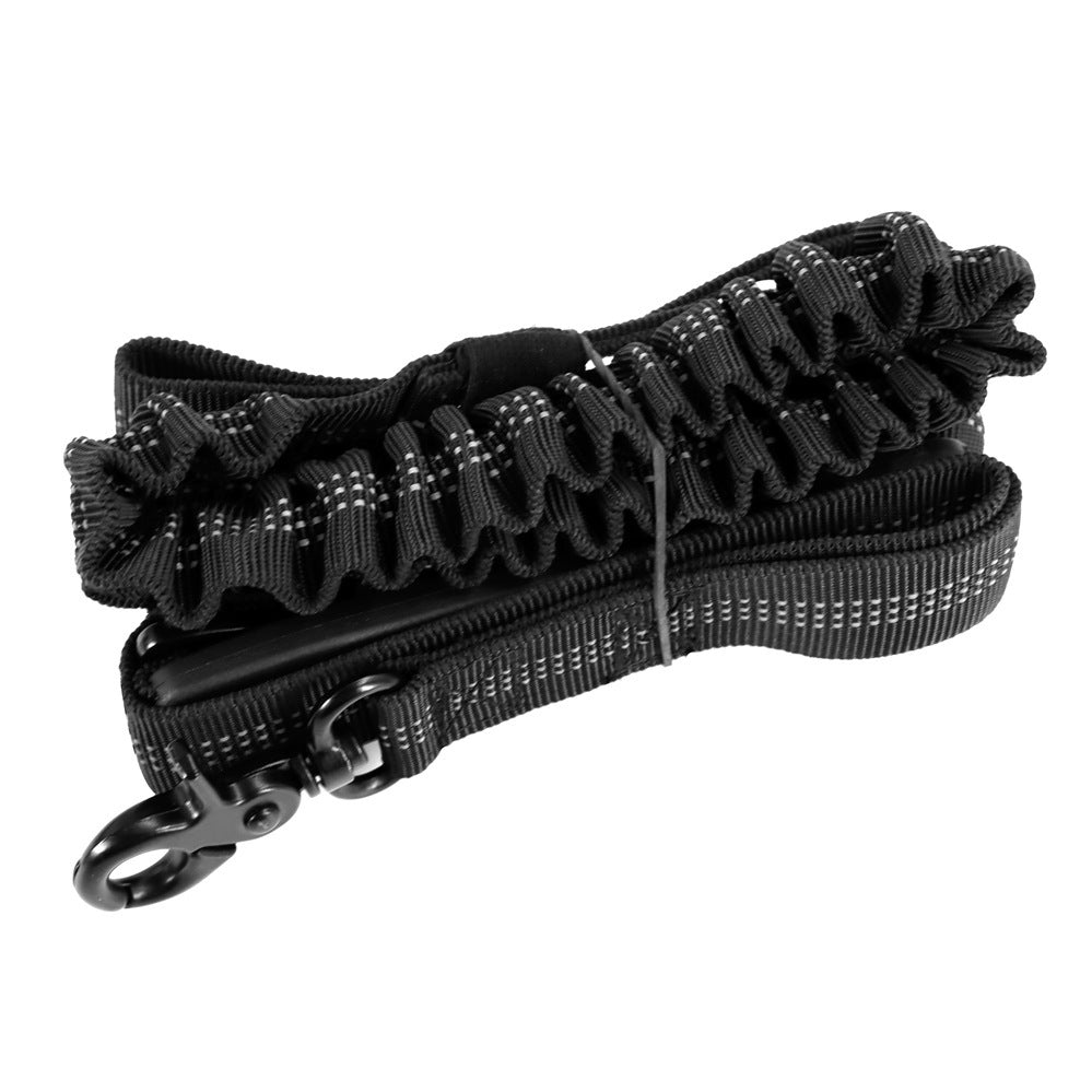 Multifunctional Shock‑Absorbing Dog Leash (4–6 ft) with Seatbelt Attachment