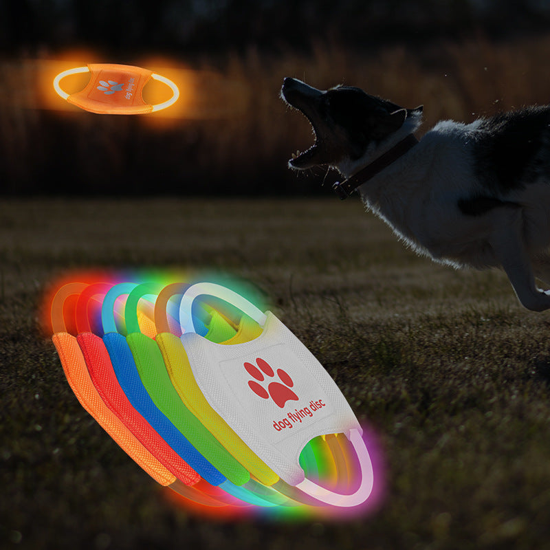Glow‑Fetch LED Dog Flying Disc – Light Up Playtime