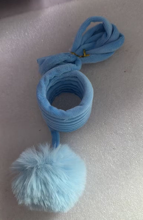 Spring‑Rabbit Hair Ball Cat Toy – Interactive Plush Suction Play