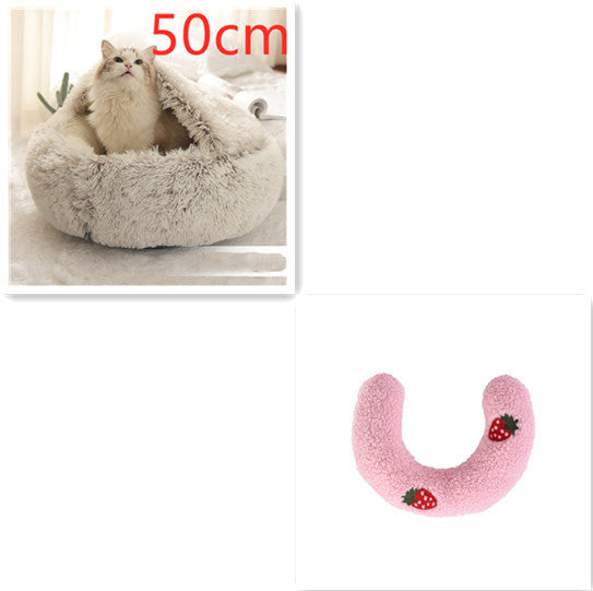 Cozy Nest 2‑in‑1 Winter Pet Bed