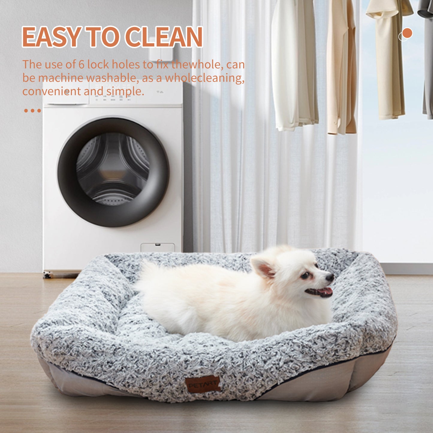 Swirl Rose Velvet Calming Dog Bed – Pure Comfort, Happy Pets