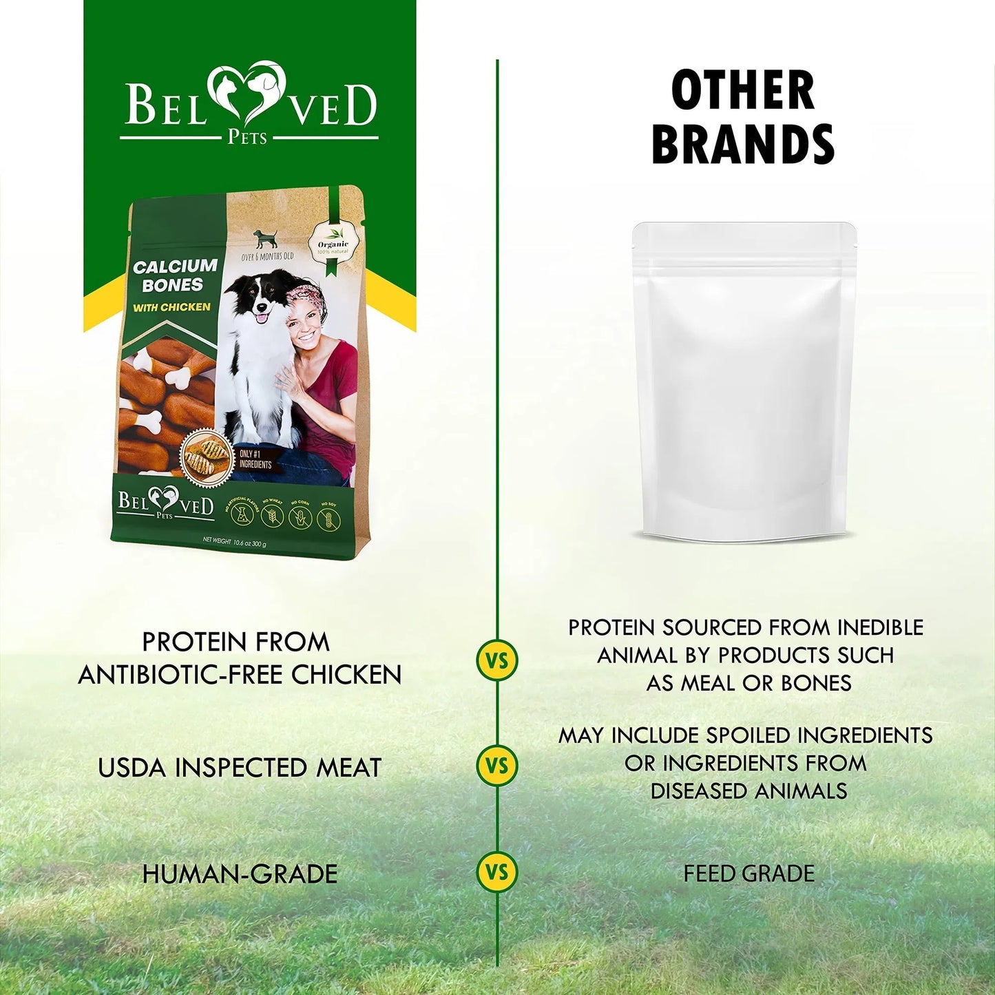 Grain‑Free Chicken‑Wrapped Calcium Chew – Rawhide‑Free Dental Treat
