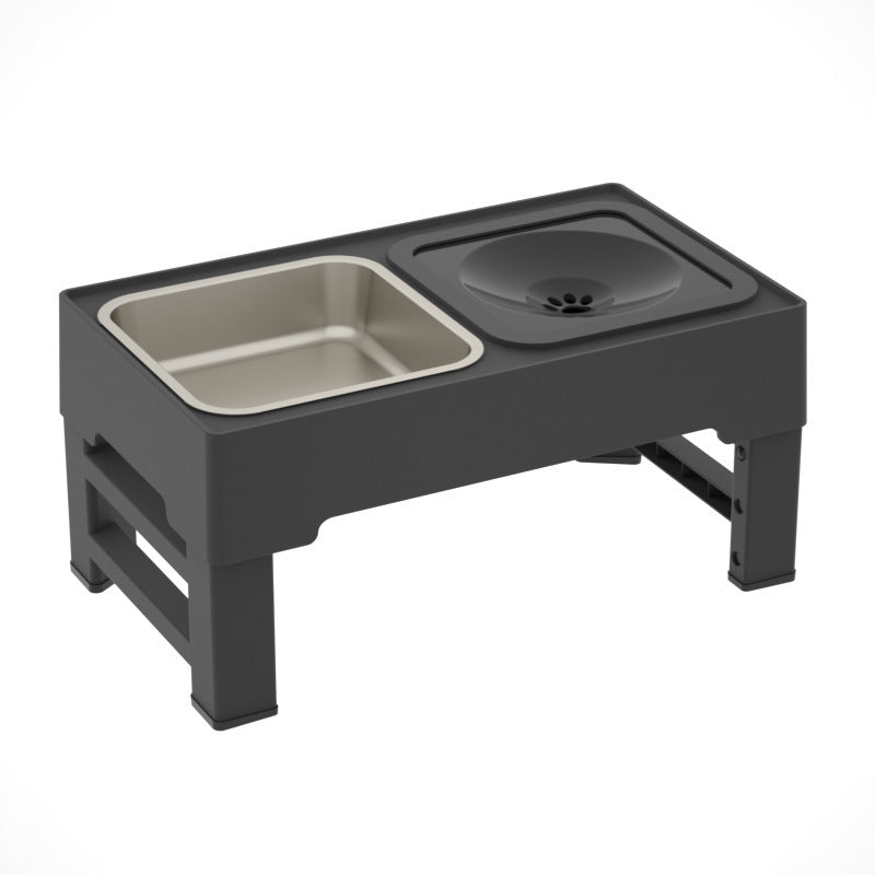 Elevated Dog Feeder with Double Stainless Steel Bowls