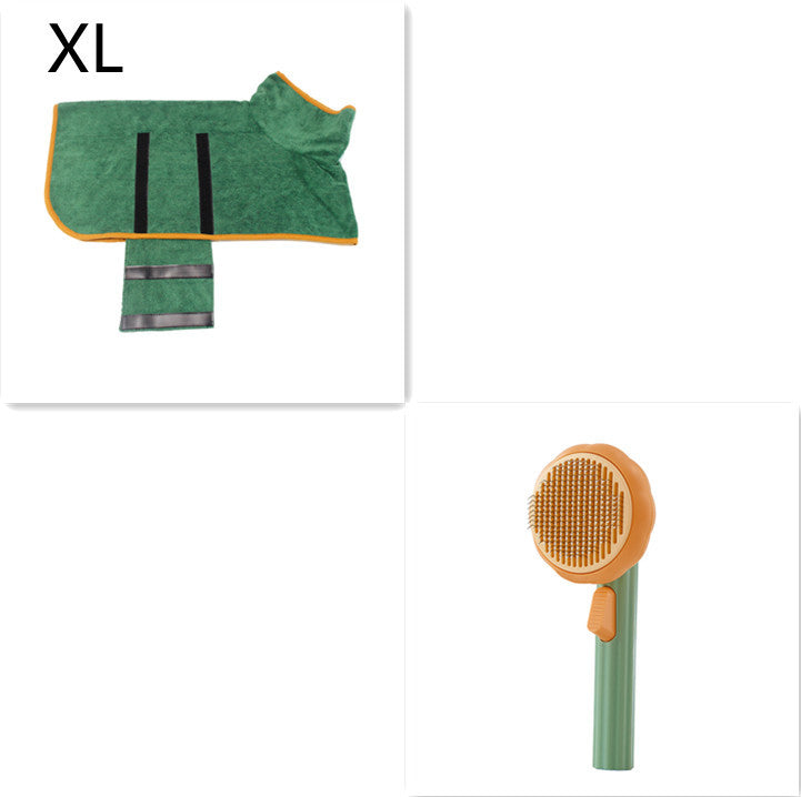 Gentle Self‑Cleaning Steel Wire Cat Brush — Comfort Grooming & Fur‑Free Home