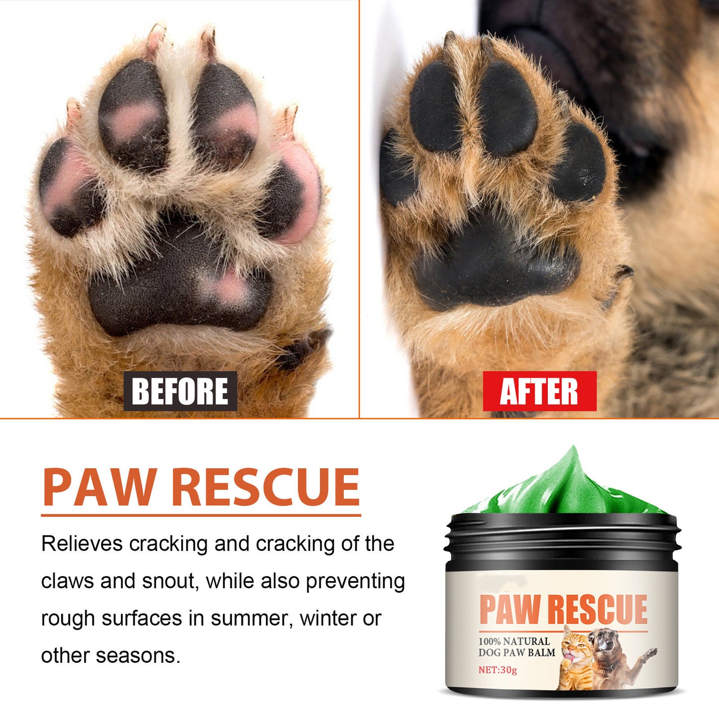 PawGuard Rescue – Paw Pad Protection Cream