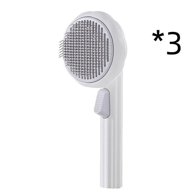 Gentle Self‑Cleaning Steel Wire Cat Brush — Comfort Grooming & Fur‑Free Home