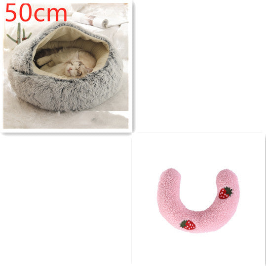 Cozy Nest 2‑in‑1 Winter Pet Bed