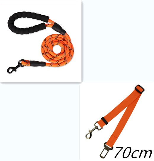 Reflective Nylon Dog Leash – Comfort, Safety & Control in Every Walk