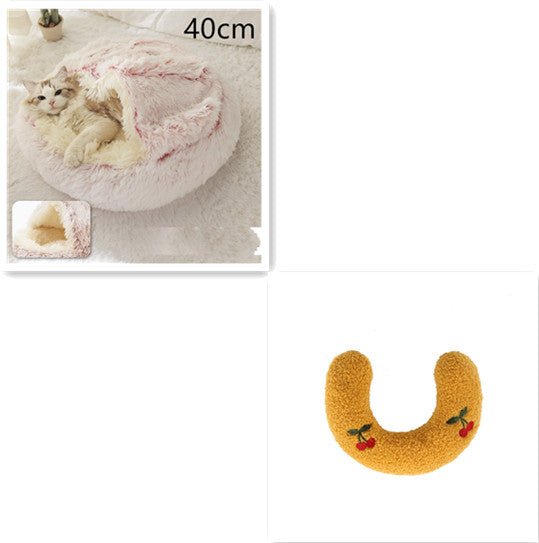 Cozy Nest 2‑in‑1 Winter Pet Bed