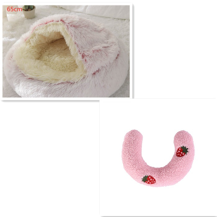 Cozy Nest 2‑in‑1 Winter Pet Bed