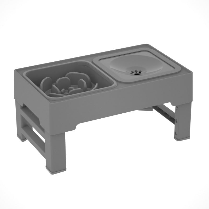 Elevated Dog Feeder with Double Stainless Steel Bowls