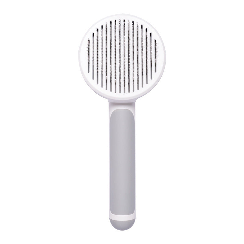 Gentle Self‑Cleaning Steel Wire Cat Brush — Comfort Grooming & Fur‑Free Home