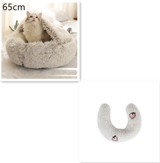 Cozy Nest 2‑in‑1 Winter Pet Bed