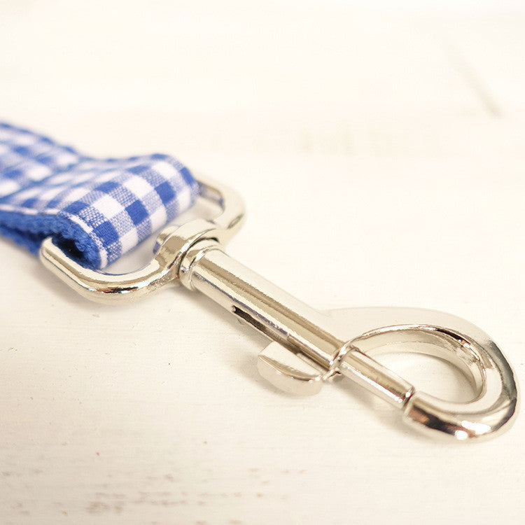 Blue Check Pet Leash – Freedom & Peace of Mind