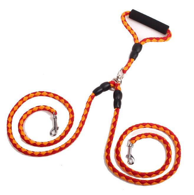 Double‑Ended Traction Rope – Walk Two Dogs with One Hand