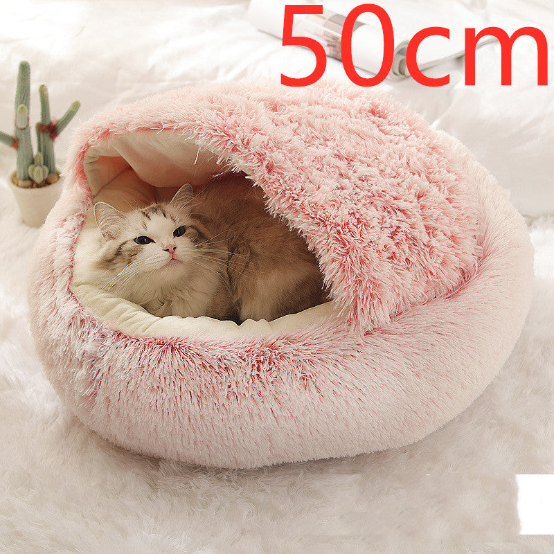 Cozy Nest 2‑in‑1 Winter Pet Bed