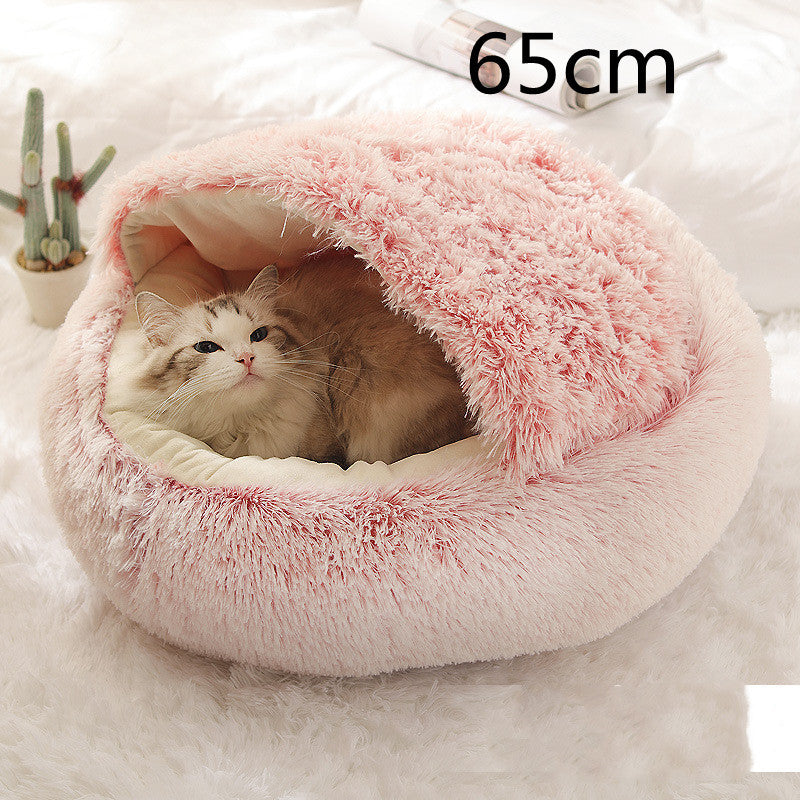 Cozy Nest 2‑in‑1 Winter Pet Bed