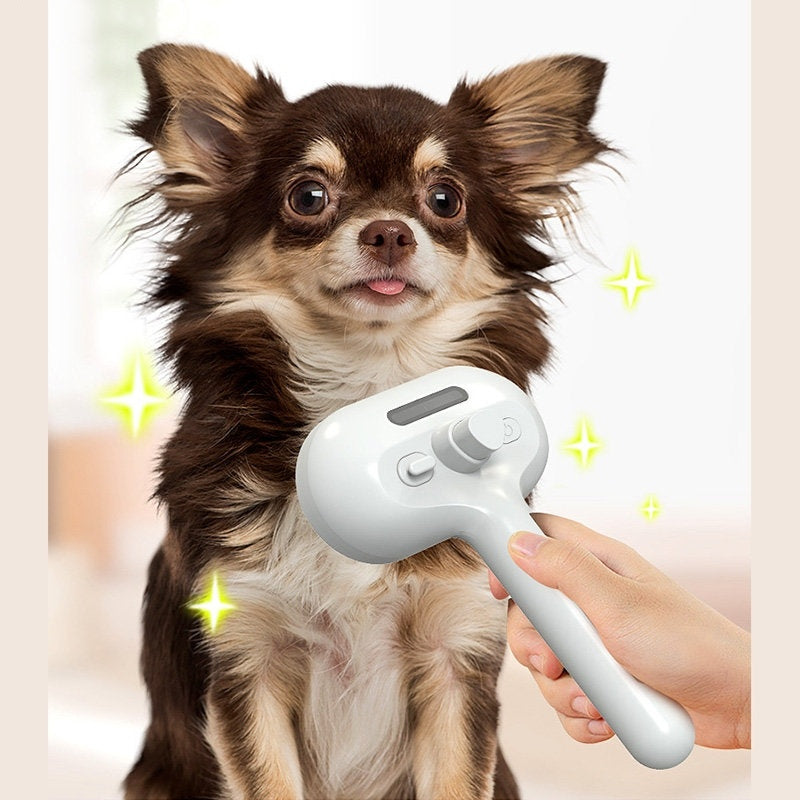 MoistureMist Self-Cleaning Pet Grooming Comb