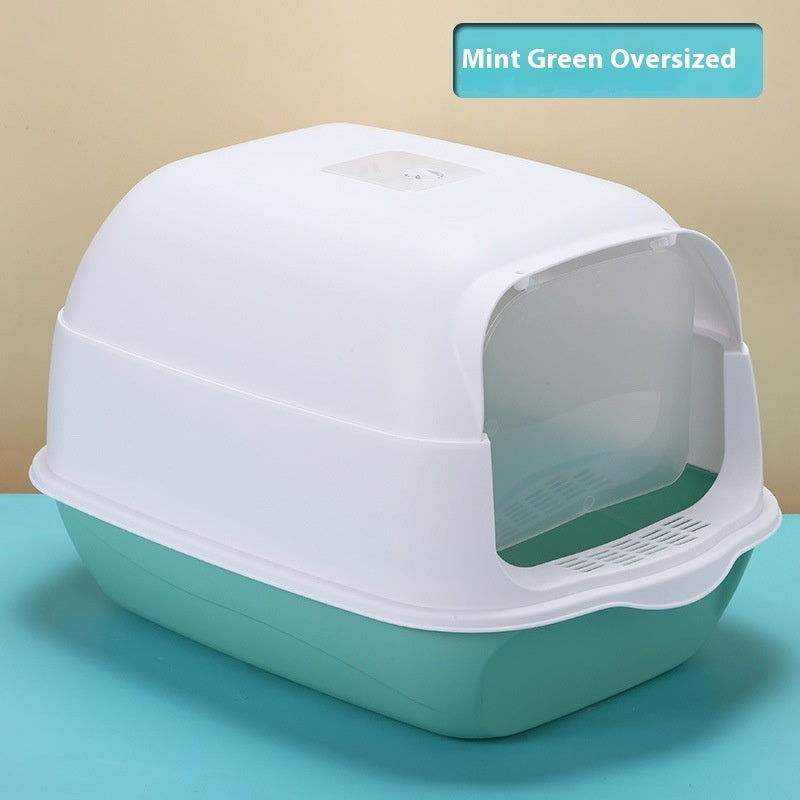 CozyCat Vault – Oversized Fully Enclosed Cat Litter Box