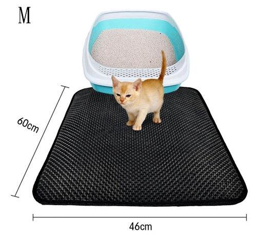 Double-Layer Cat Litter Mat – Keep Floors Clean & Paws Happy
