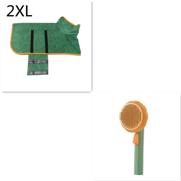 Gentle Self‑Cleaning Steel Wire Cat Brush — Comfort Grooming & Fur‑Free Home