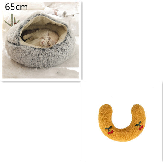 Cozy Nest 2‑in‑1 Winter Pet Bed