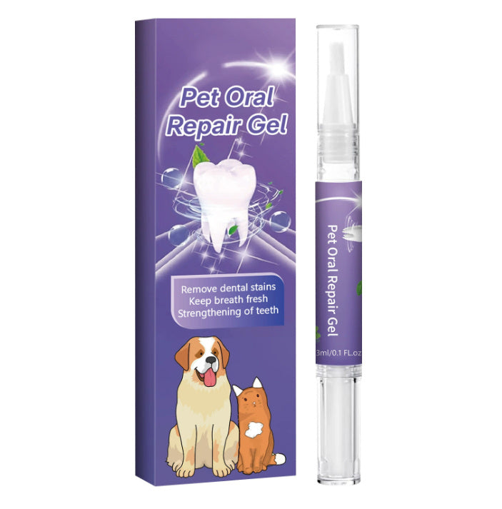 Pet Oral Repair Gel – Fresh Breath & Happy Gums for Cats & Dogs