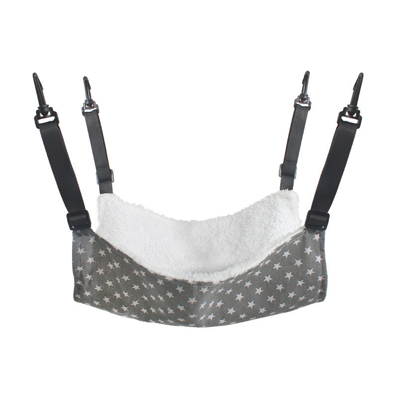 Winter‑Ready Lamb Fleece Hanging Hammock – Warm & Cozy Elevated Cat Lounge