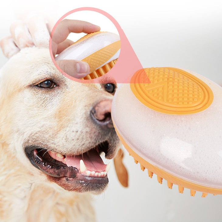 Pet Spa Massage Brush – 2‑in‑1 Bath & Gentle Groomer