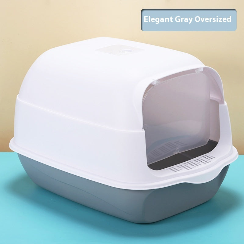 CozyCat Vault – Oversized Fully Enclosed Cat Litter Box