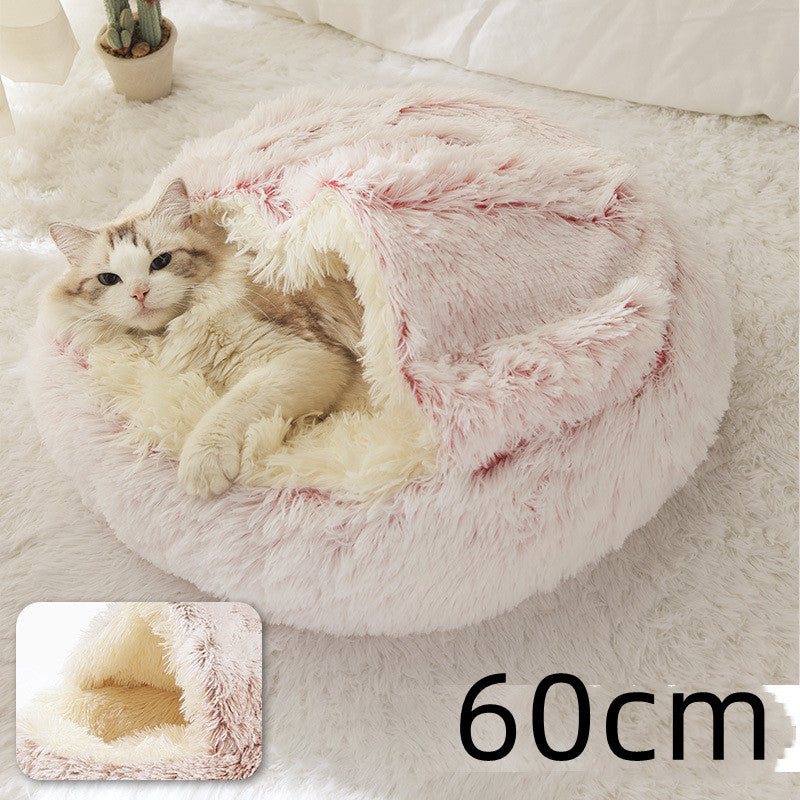 Cozy Nest 2‑in‑1 Winter Pet Bed