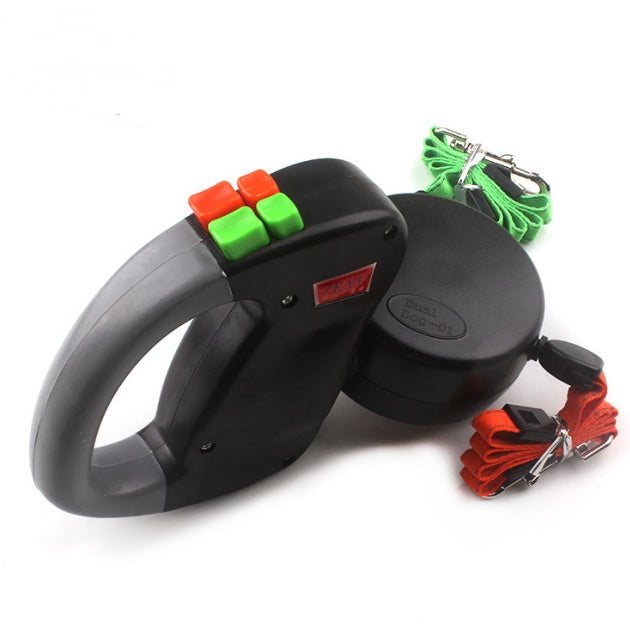 Effortless Dual Dog Walks – Retractable Double Pet Leash