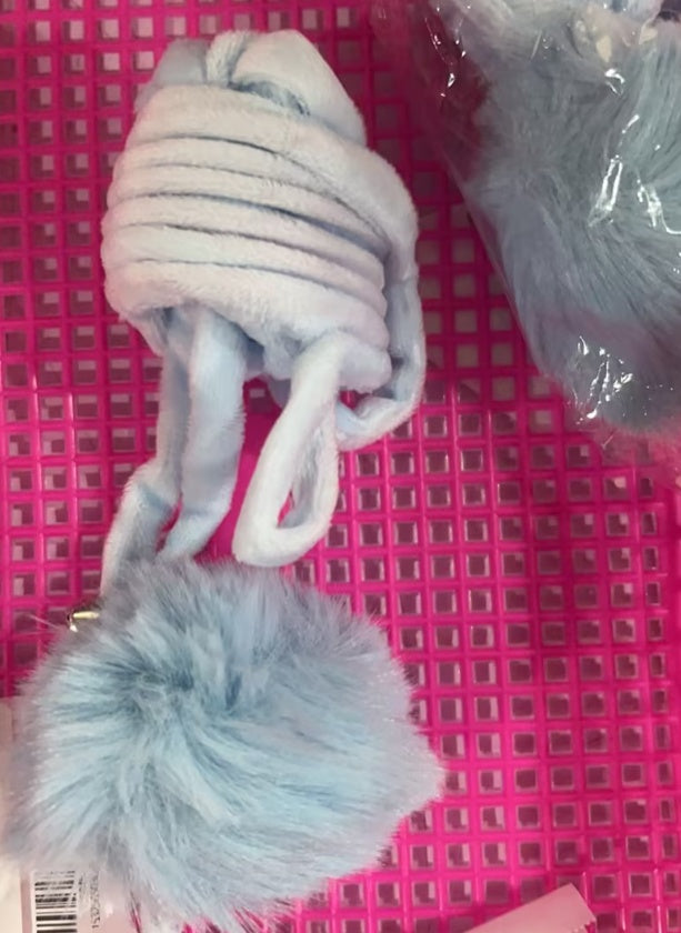 Spring‑Rabbit Hair Ball Cat Toy – Interactive Plush Suction Play