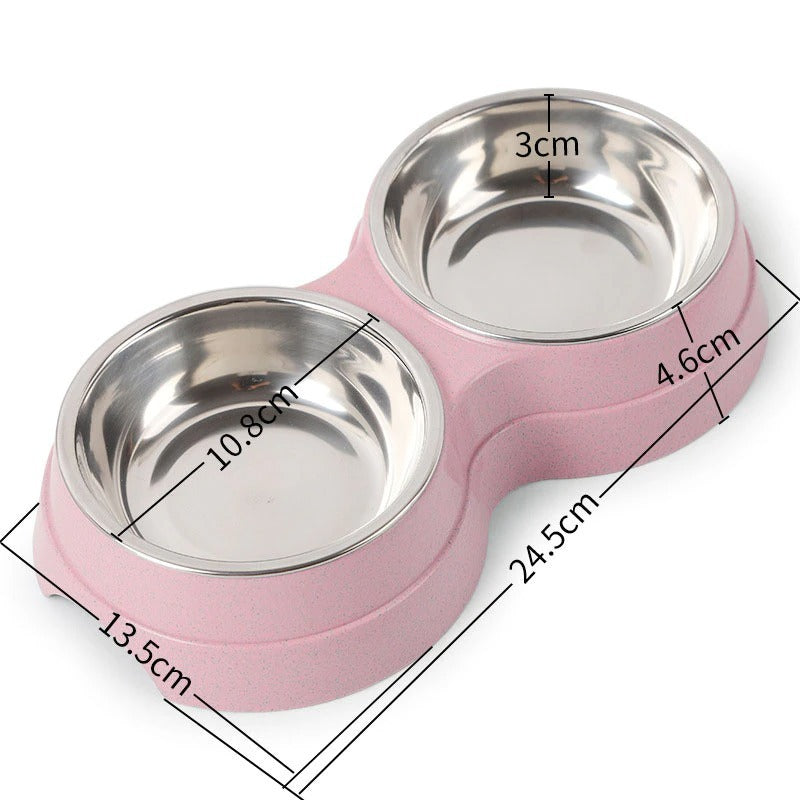 Double Pet Bowl Feeder – Hygienic & Happy Mealtimes
