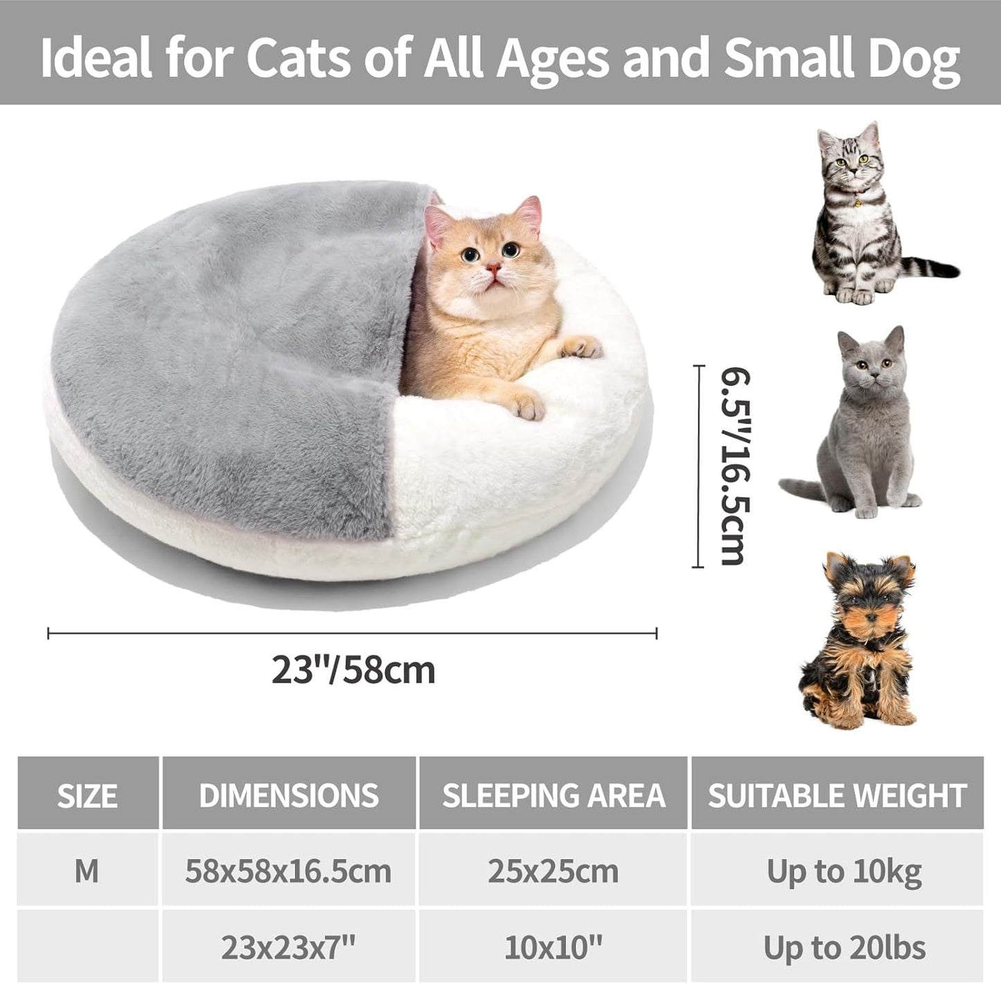 Cloud-Soft Haven for Cats & Small Dogs