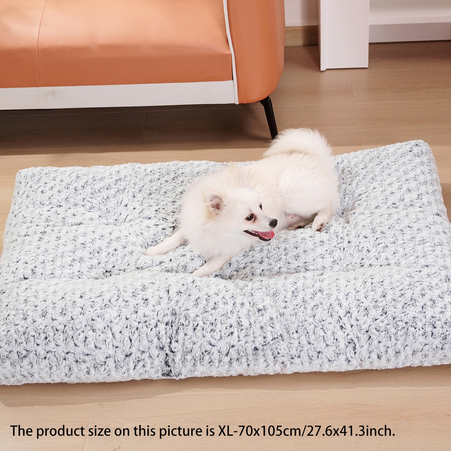 Rose Velvet Plush Crate Pad – Blissful Comfort for Small, Medium & Large Dogs